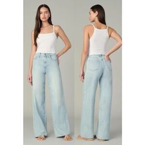 Joe's Jeans Mia Hi-Rise Wide Leg Jeans Light Wash Breathless Women's Size 25 NWT